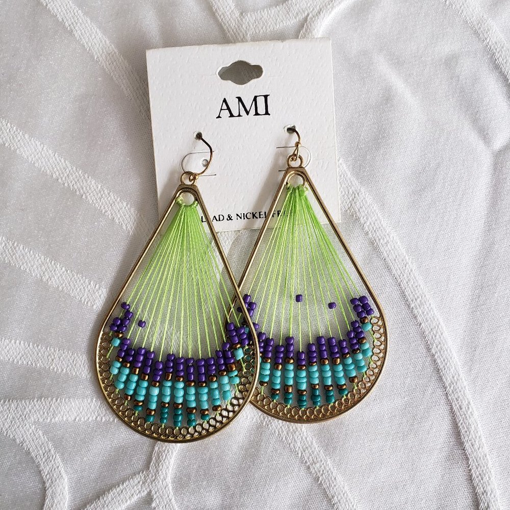 Large beaded earrings